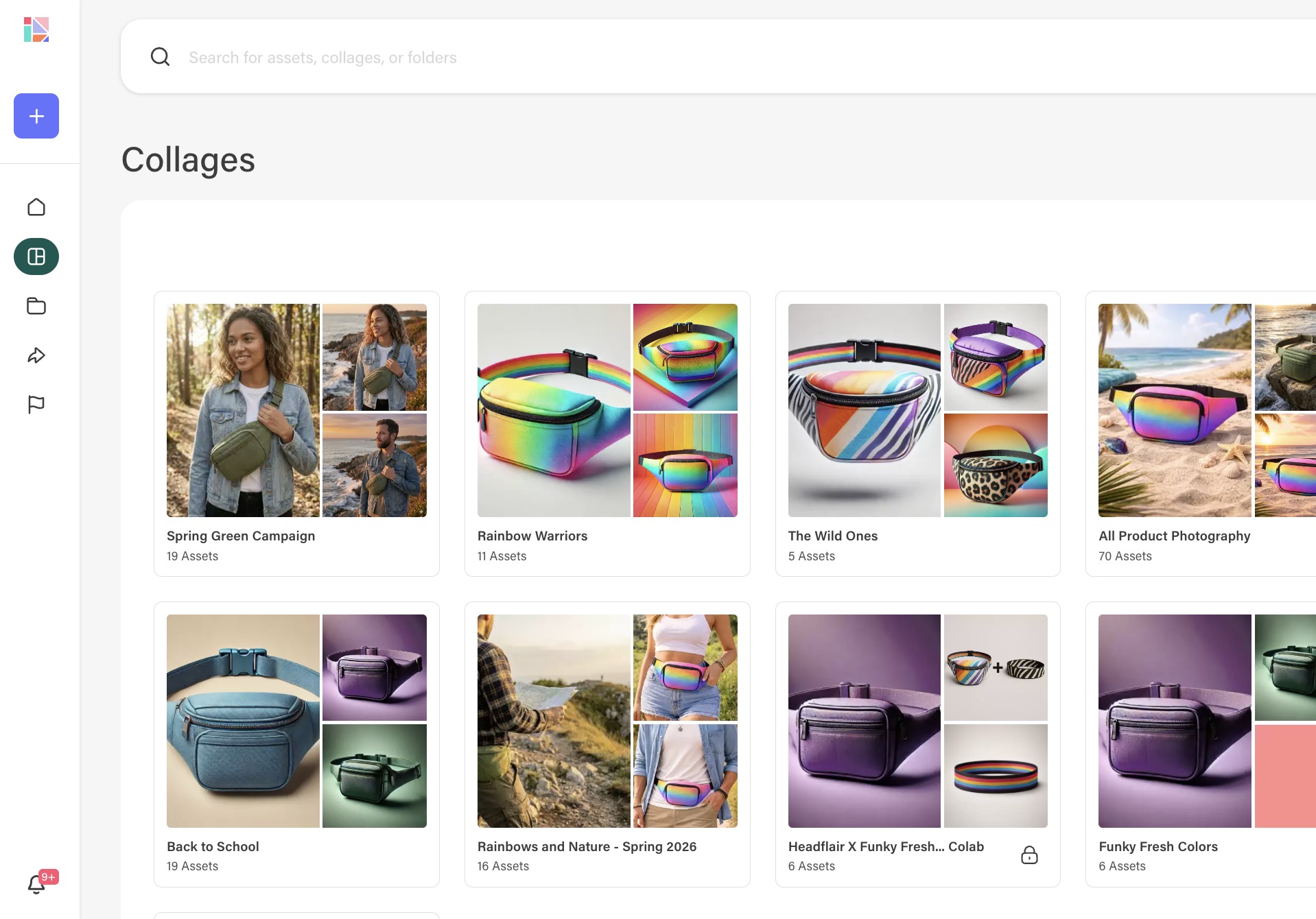 F3P collages archive view