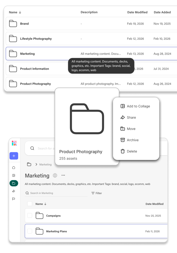 Folders feature overview