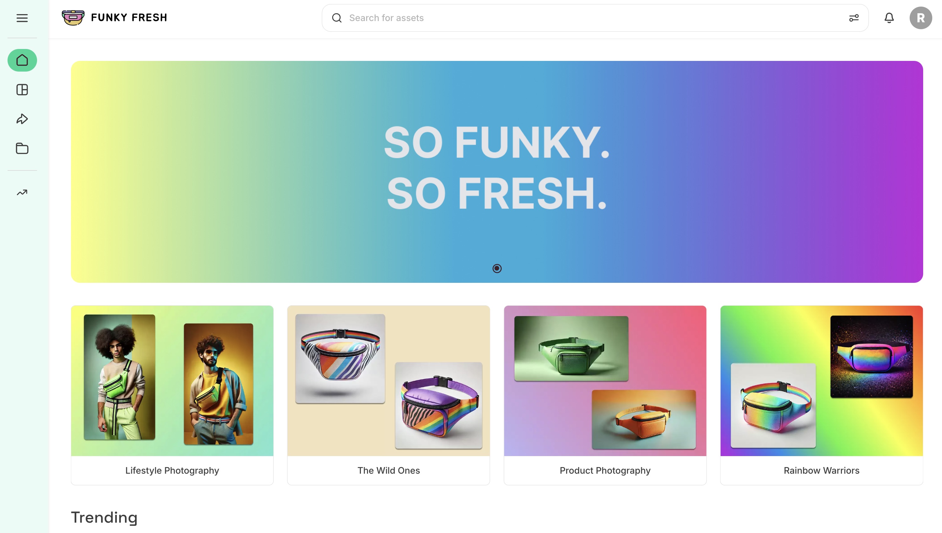 Funky Fresh brand portal